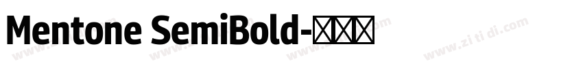 Mentone SemiBold字体转换